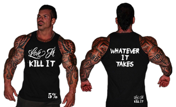 Love It Kill It Whatever It Takes Tank- Black w/White