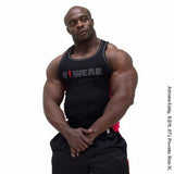 G!WEAR Rib Tank Top -Black/Red