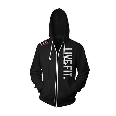 Live Fit Zip Up-Black