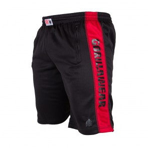 Track Shorts- Black/Red