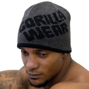 Reversible Beanie- Black/Grey